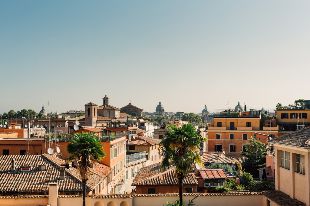 Una panoramica di Roma scatta da Alessandro Della Savia fotografo