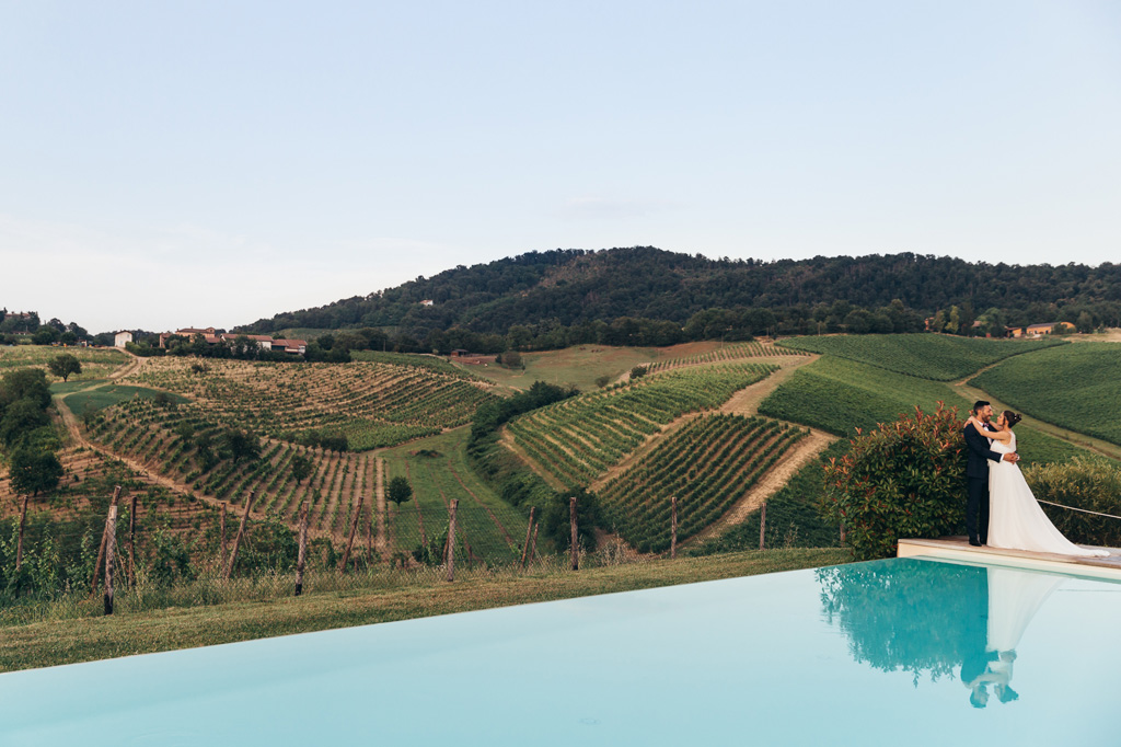 Una splendida panoramica del paesaggio pavese