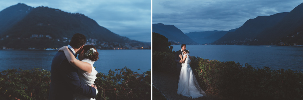 I due sposi, Luca e Daniela, sono ritratti da Alessandro Della Savia, fotografo presso Milano