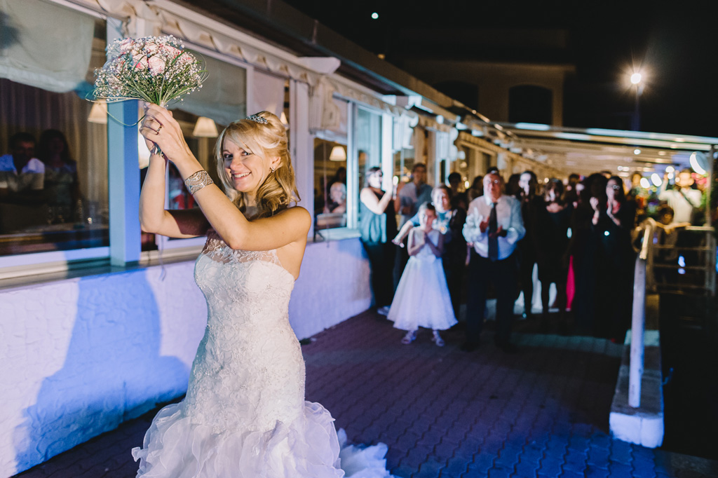 Giorgia è pronta per il lancio del bouquet