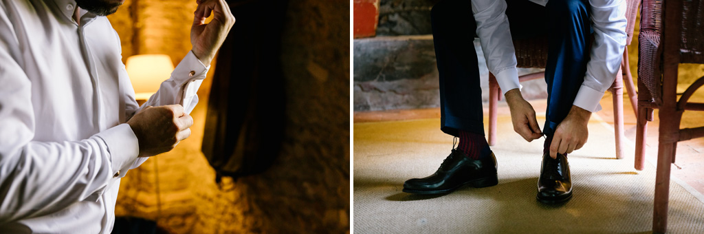 Fotografo Matrimonio Convento Dell'Annunciata Medole La preparazione dello sposo al Convento dell'Annunciata