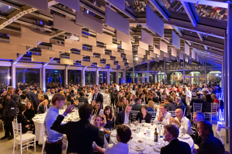 Uno scorcio della splendida location di Villa Necchi Campiglio che ospita la cena di gala dell'EUGA