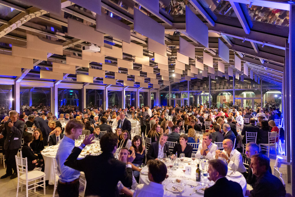 Uno scorcio della splendida location di Villa Necchi Campiglio che ospita la cena di gala dell'EUGA