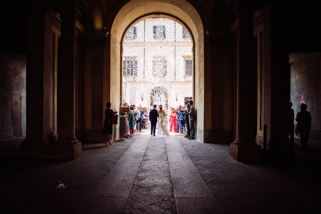 uscitadallacerimonia matrimonioluisegiovannamilanopalazzoreale
