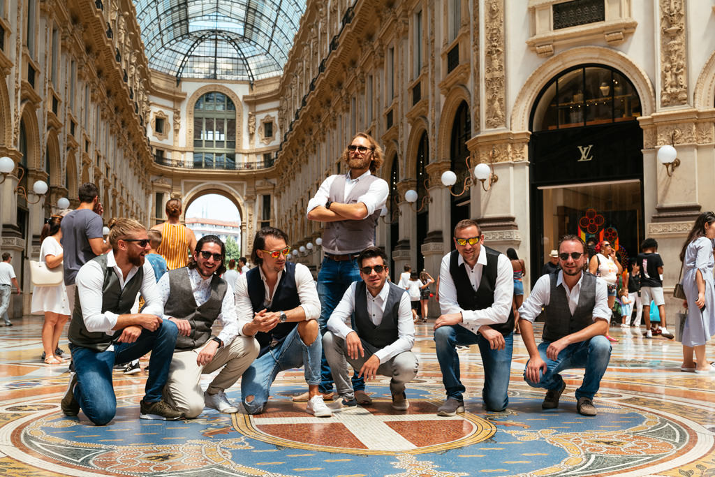 fotografo ritratto gruppo addio al celibato milano