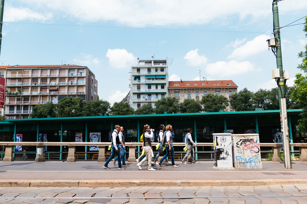 fotografo ritratto gruppo addio al celibato milano