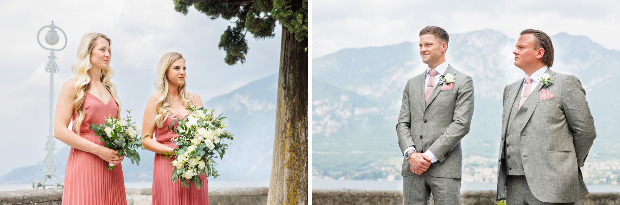 Testimoni di nozze al matrimonio sul lago di Como