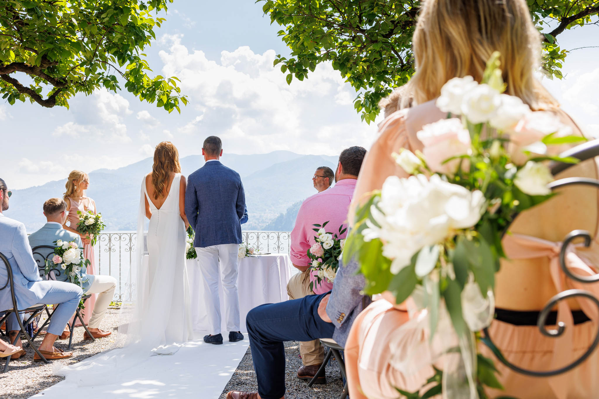 Landscape delle nozze sul lago di Como