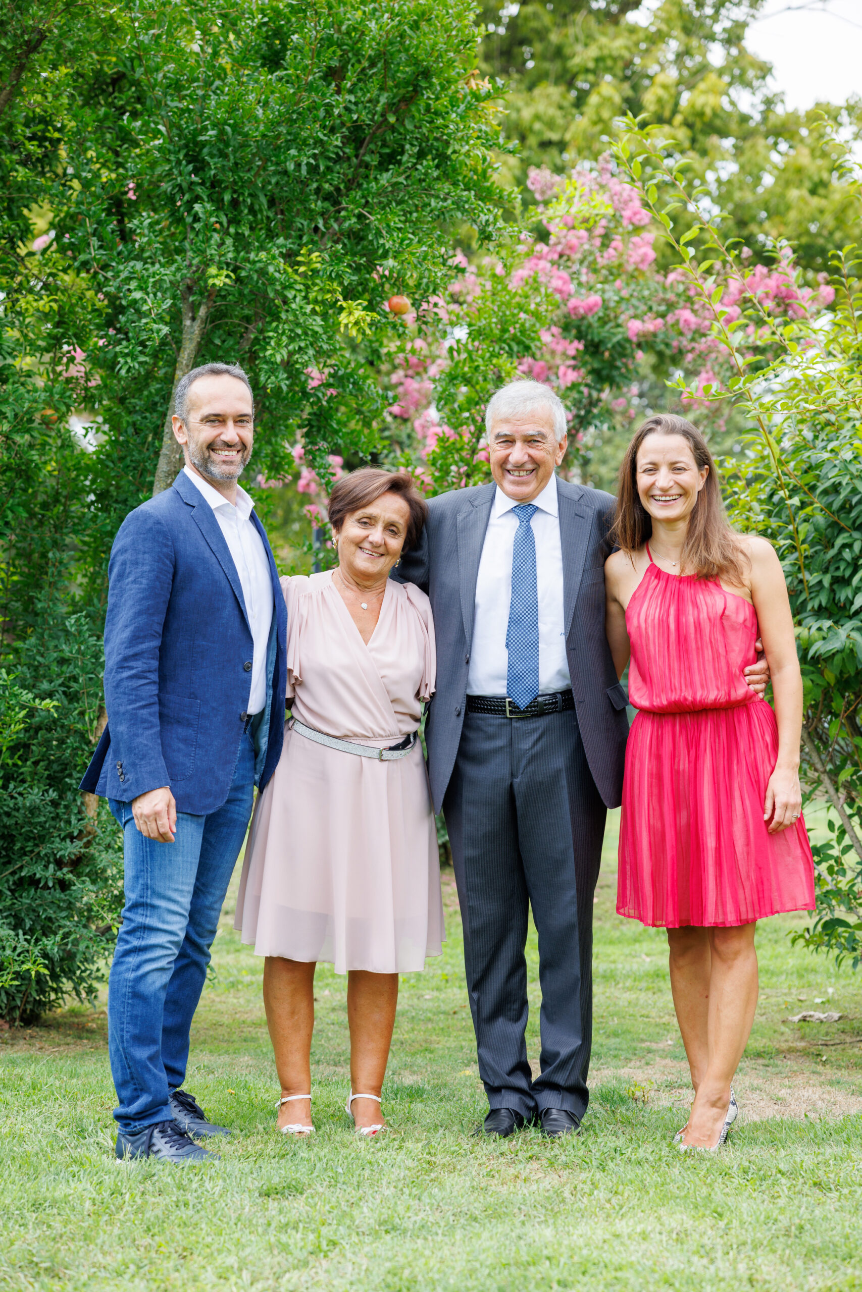 Foto di famiglia in esterna