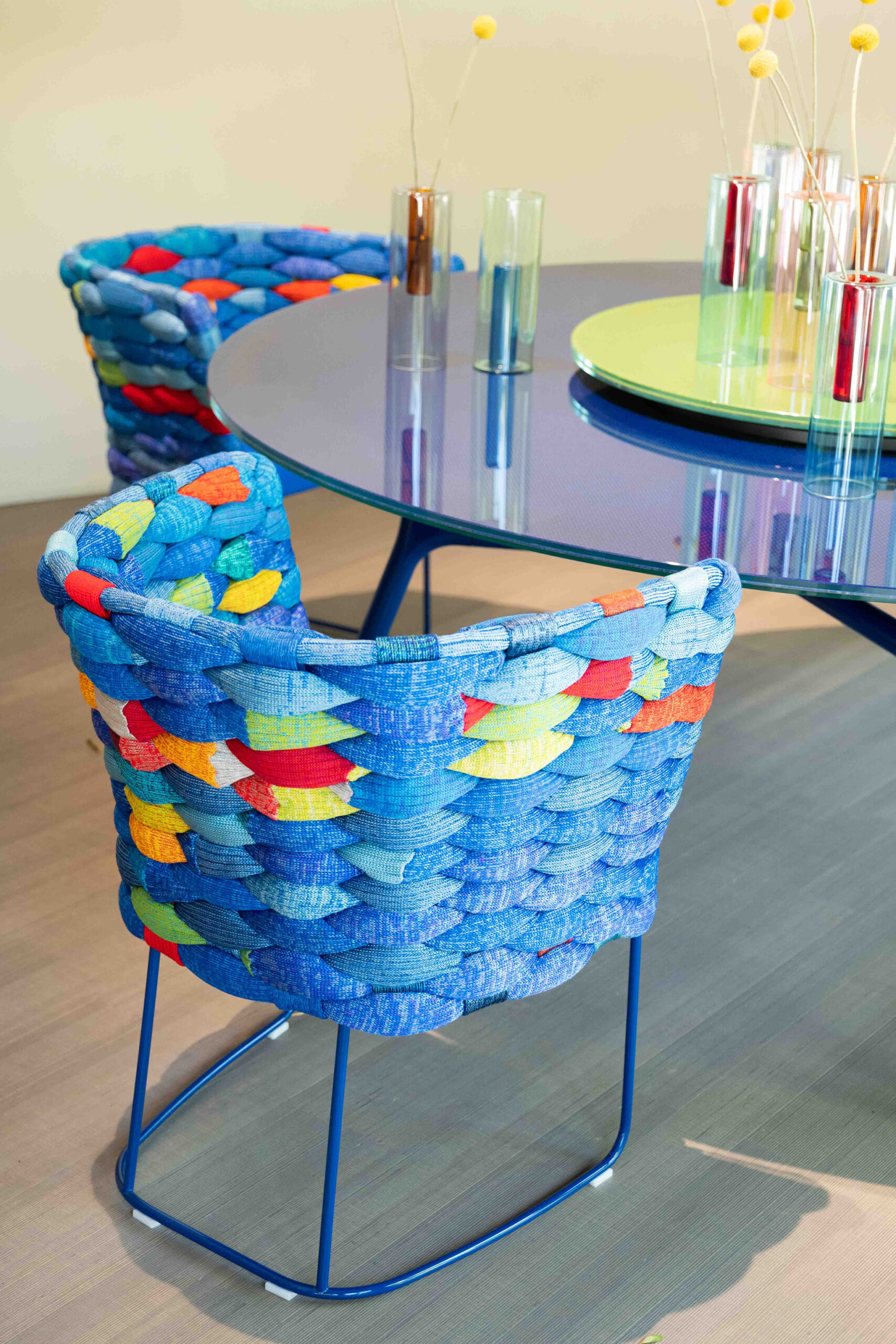 Sedia e tavolo di design
