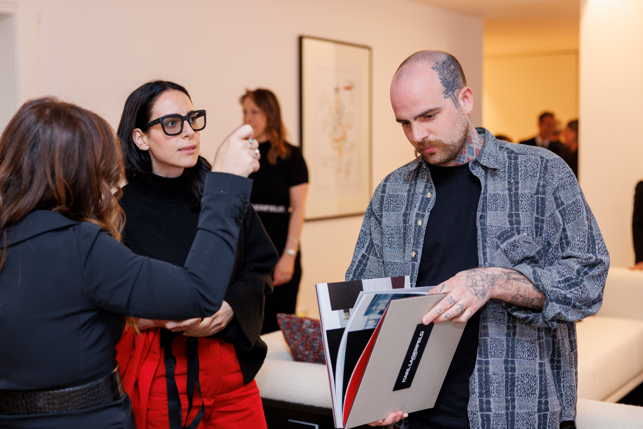 partecipanti all'evento karl lagerfeld