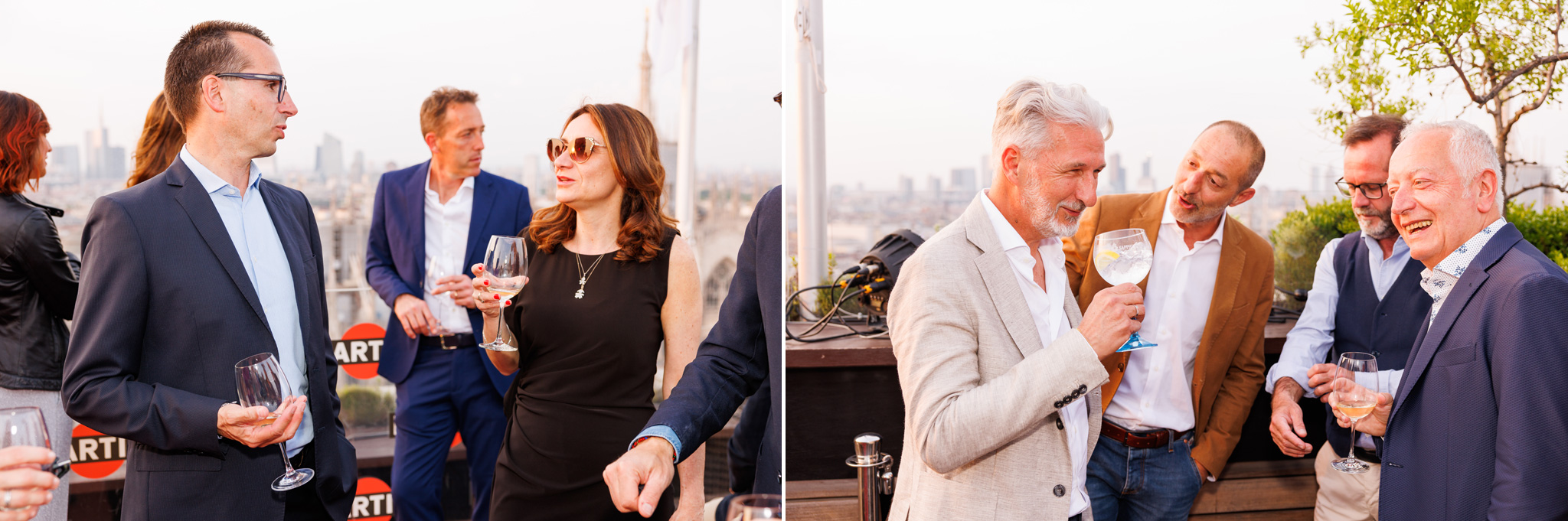 foto della serata a terrazza Martini a Milano