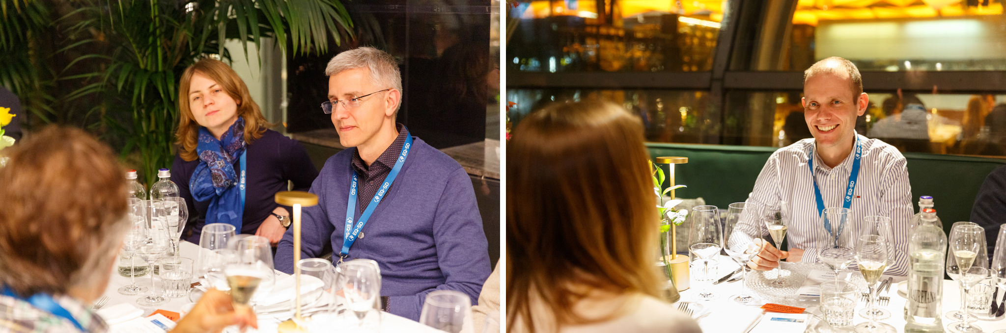 foto di partecipanti all'evento EuroQol che mangiano in un ristorante a Milano
