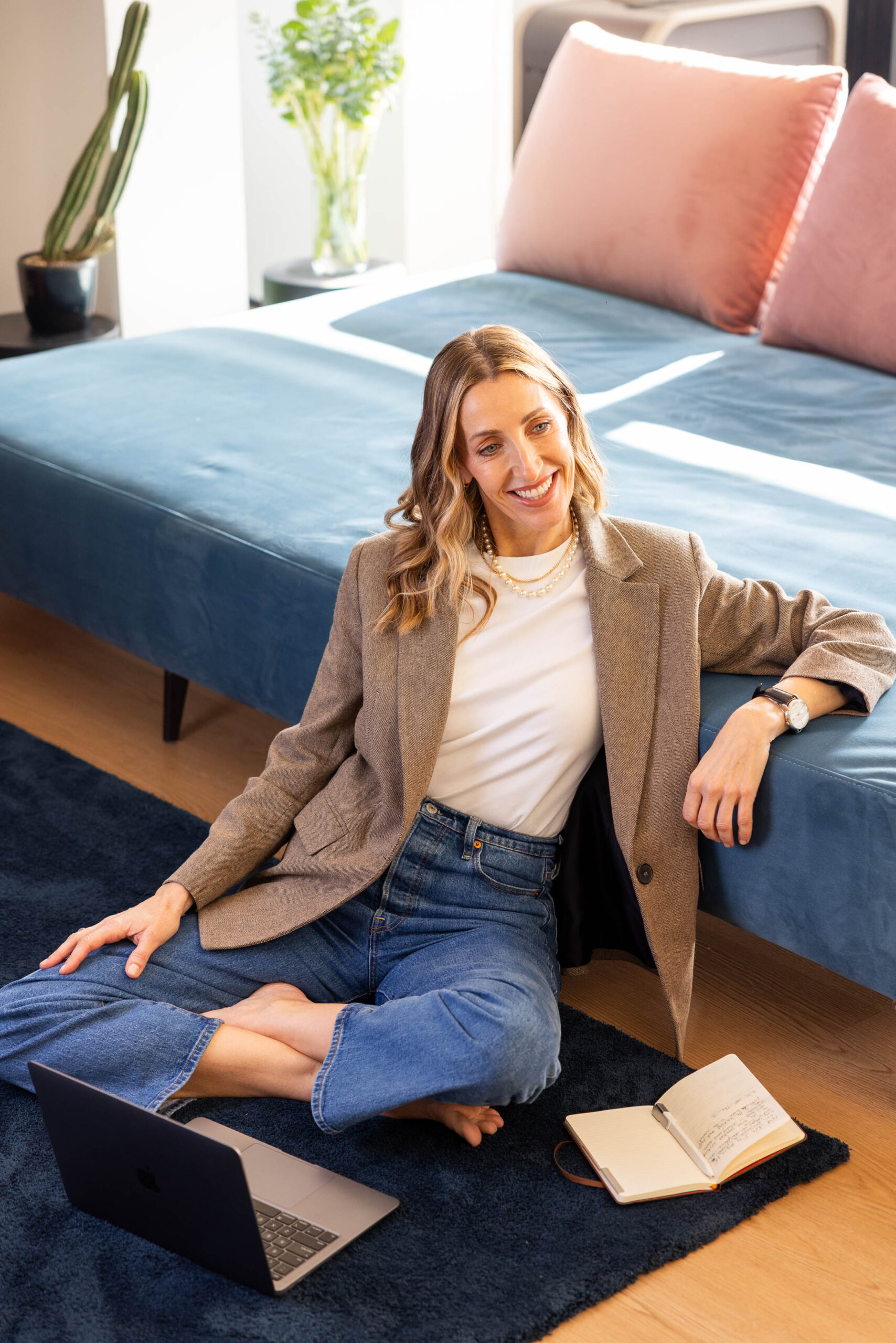 Ritratto di una coach in location