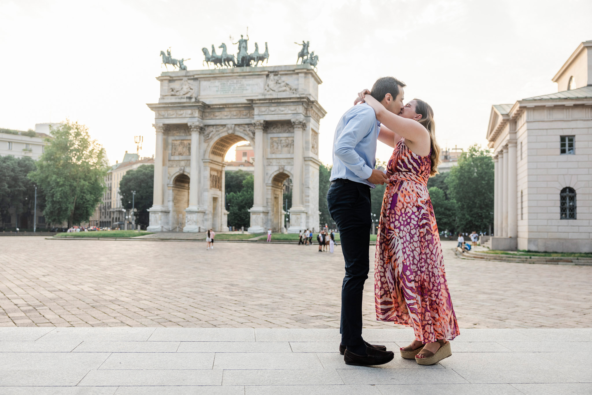 Servizio fotografico di una proposta di matrimonio a Milano