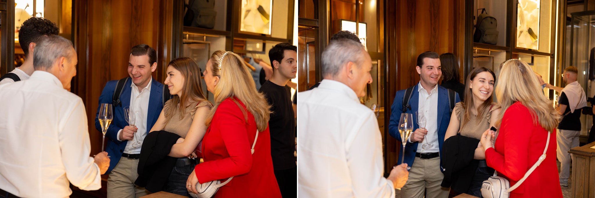 Moncler evento esclusivo Galleria Milano party