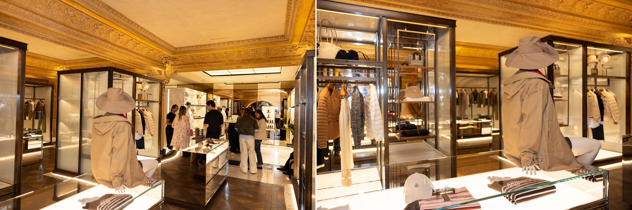 Moncler evento esclusivo Galleria Milano party