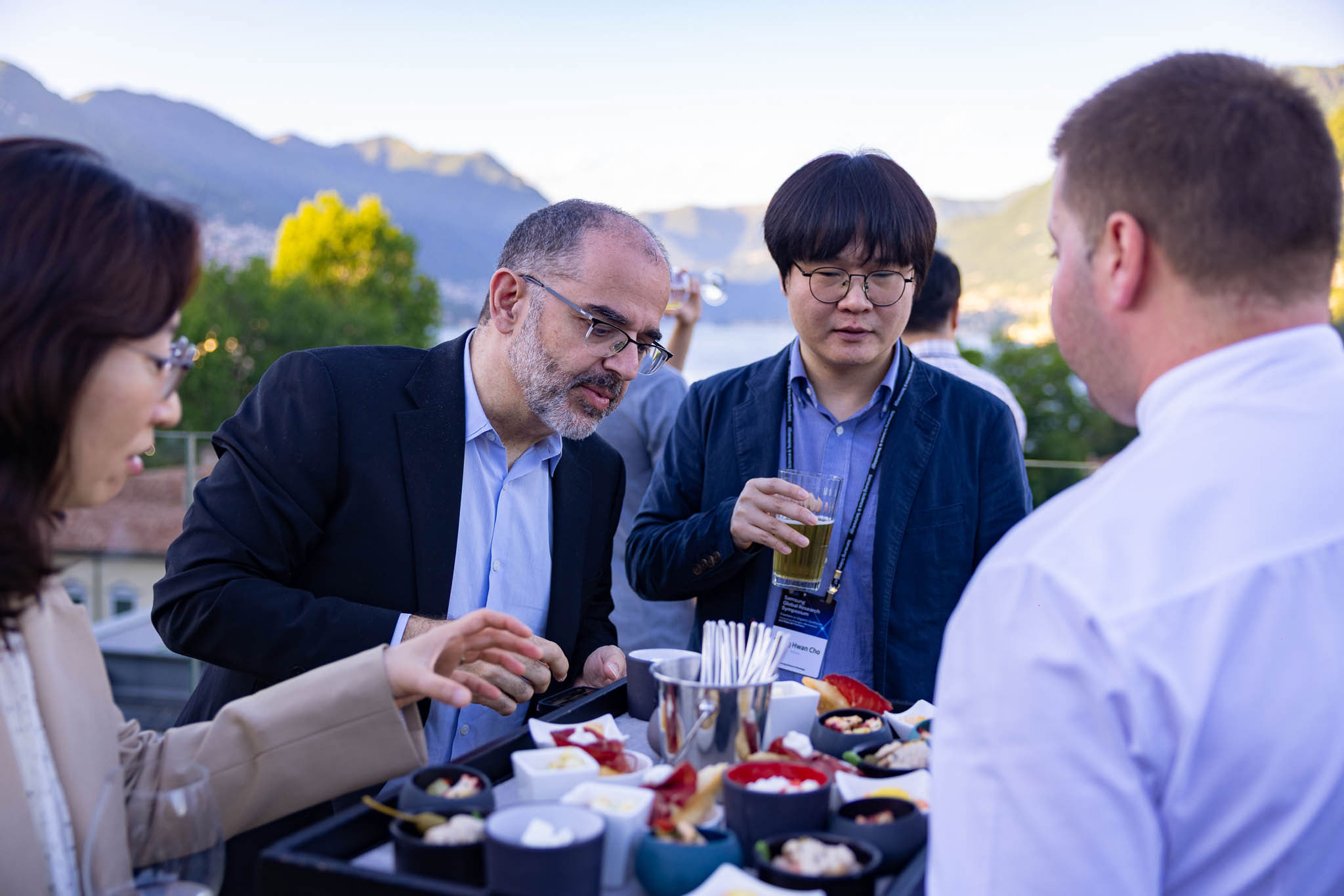 Business event Photographer Como Lake Samsung Science Symposium