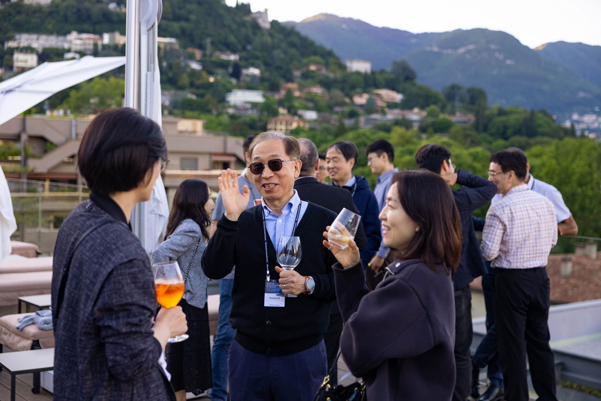 Business event Photographer Como Lake Samsung Science Symposium
